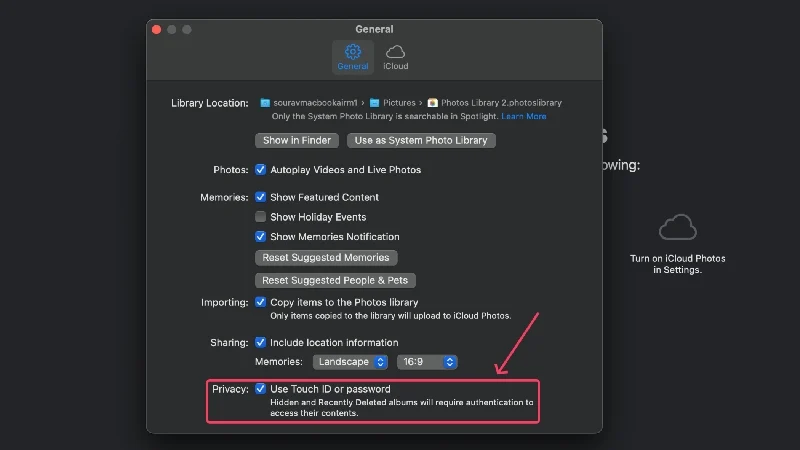 enable use touch id for passwords