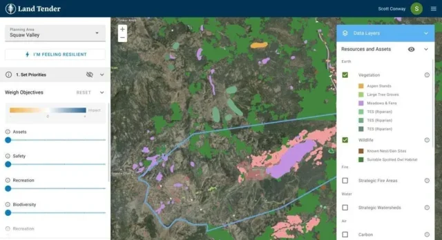 Das Land-Tender-Tool von Vibrant Planet