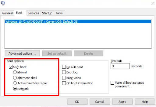 Open your System in Safe Mode