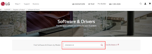 Search on the LG Official site 29WQ600-W