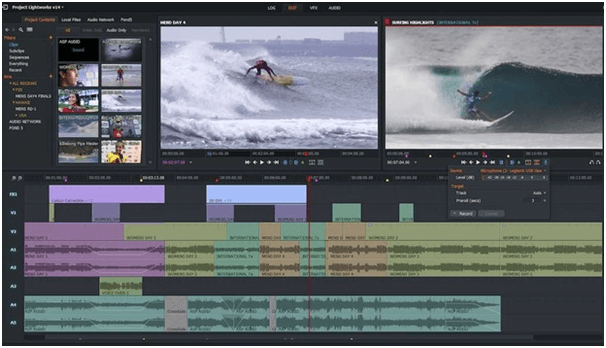 Software de edición de vídeo LightWorks para Mac