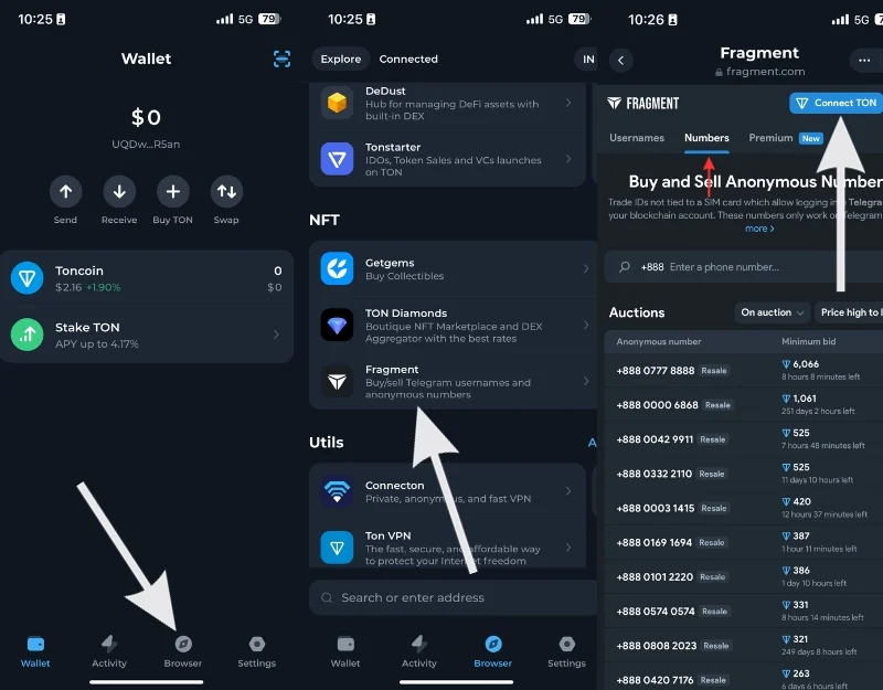 connect fragment wallet