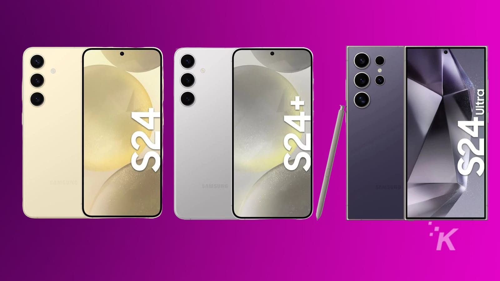 Immagini ufficiali trapelate della serie Samsung Galaxy S24