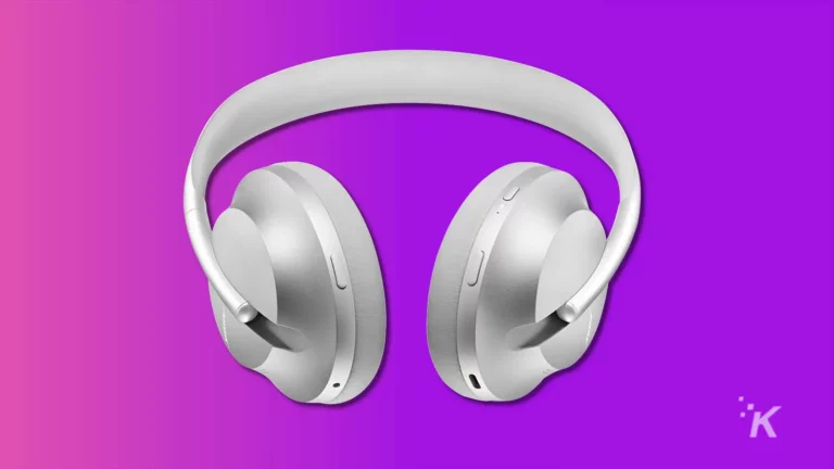 Bose noise canceling headphones 700 on purple background