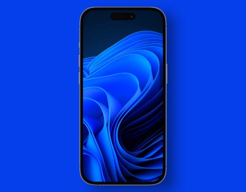 blue abstract folds wallpaper