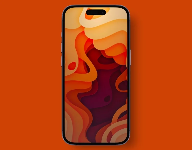 warm abstract flow wallpaper