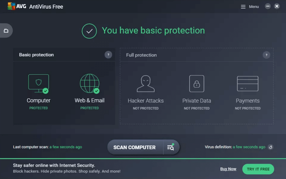 Бесплатный антивирус AVG