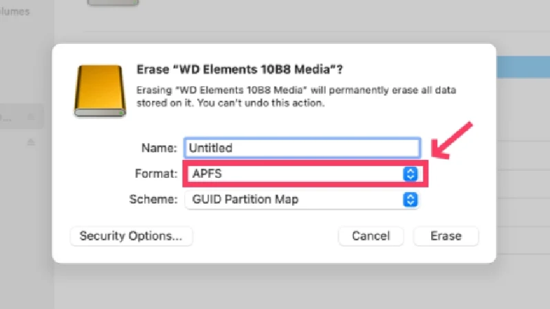 select file format