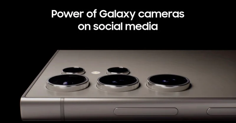 galaxy camera integration on snapchat and instagram.