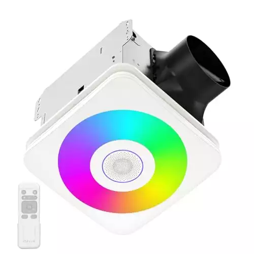 Orein ol005 bathroom fan with bluetooth speaker