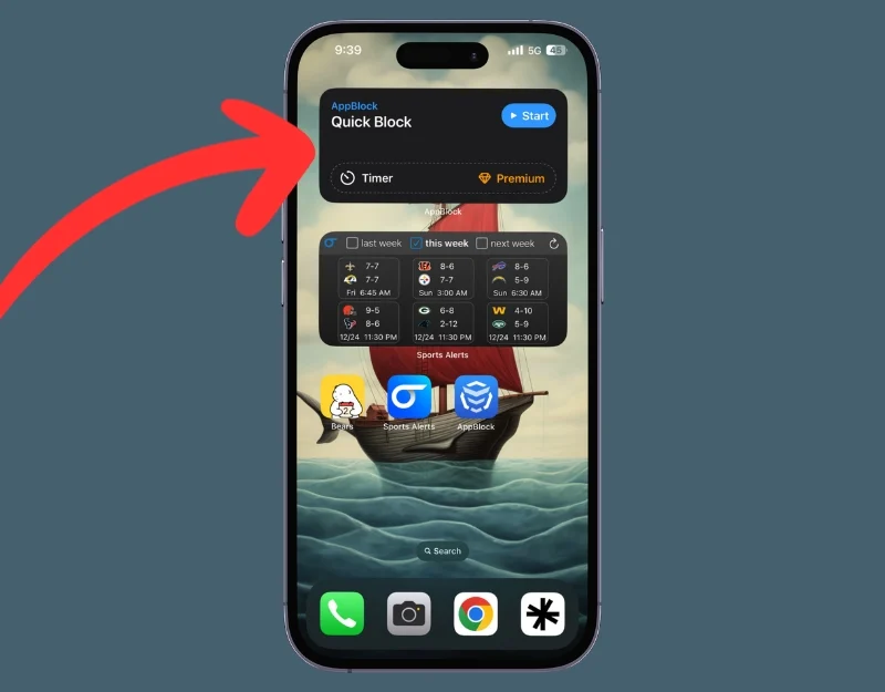 app block widget