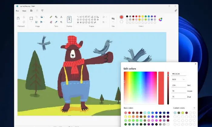 Windows 11 Paint tiene su propia herramienta generadora de imágenes con IA