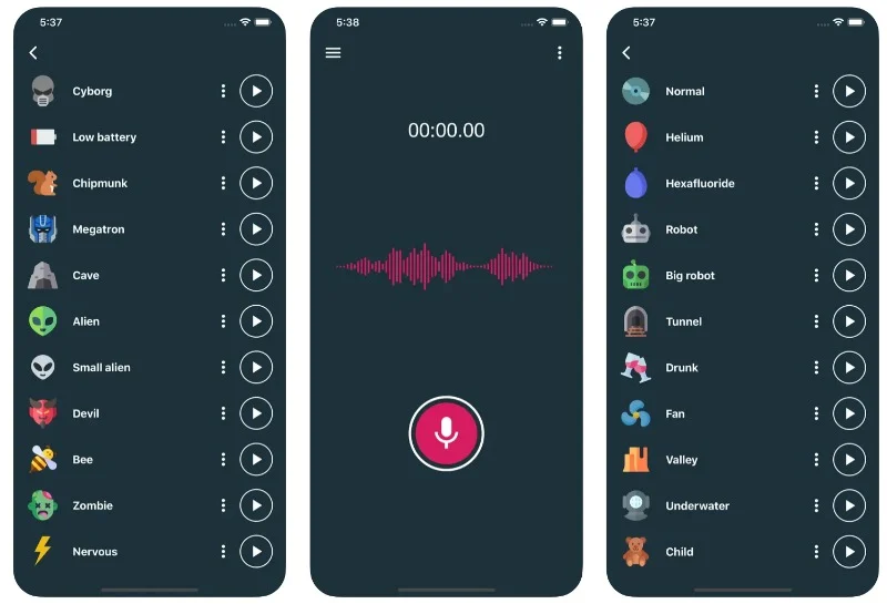 voice changer - audio effects