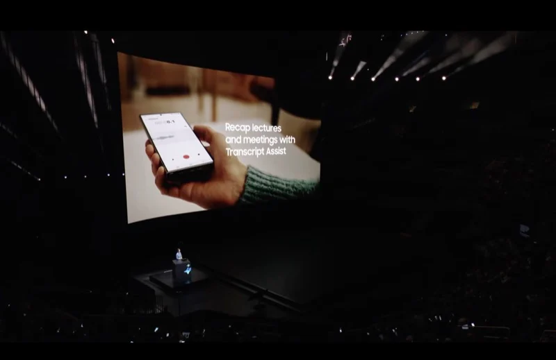 transcript assist feature on samsung galaxy s24 series.