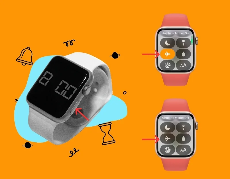 turn off airplane mode on apple watch