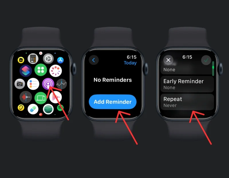 how to add task reminders on apple watch