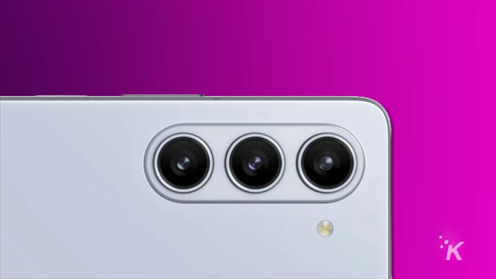 Render of the galaxy z fold 5 showing its camera bump