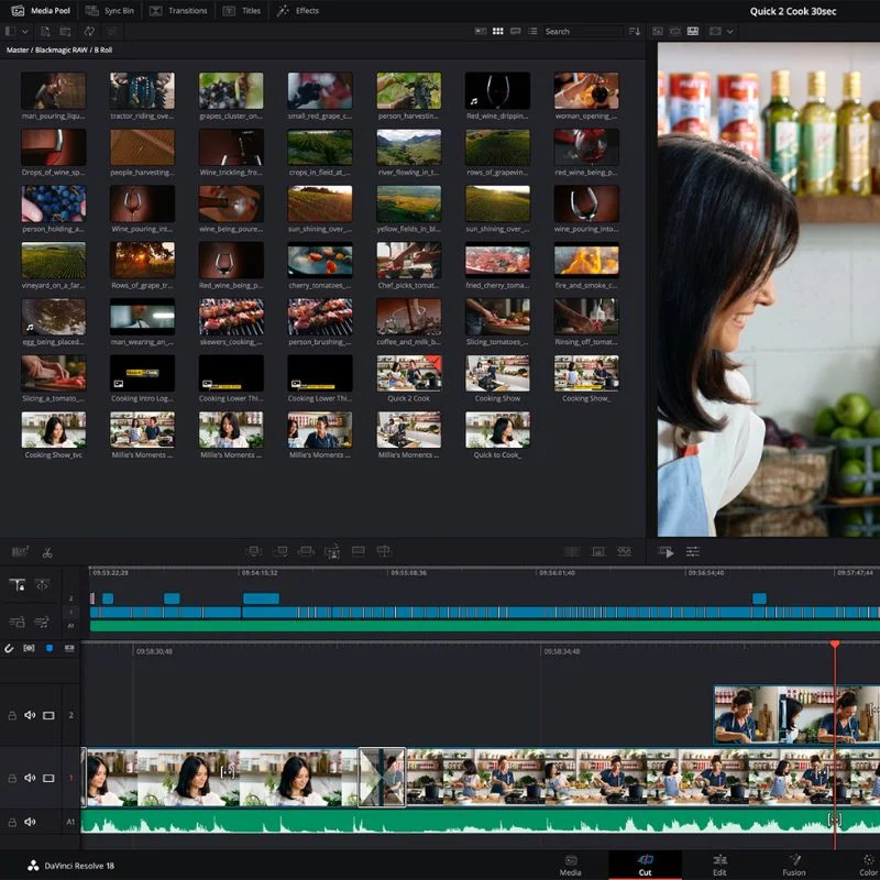 davinci resolve video editing software