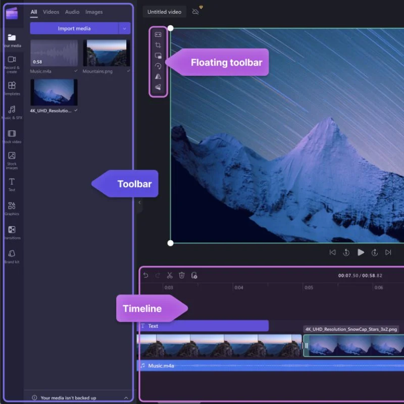 clipchamp video editor