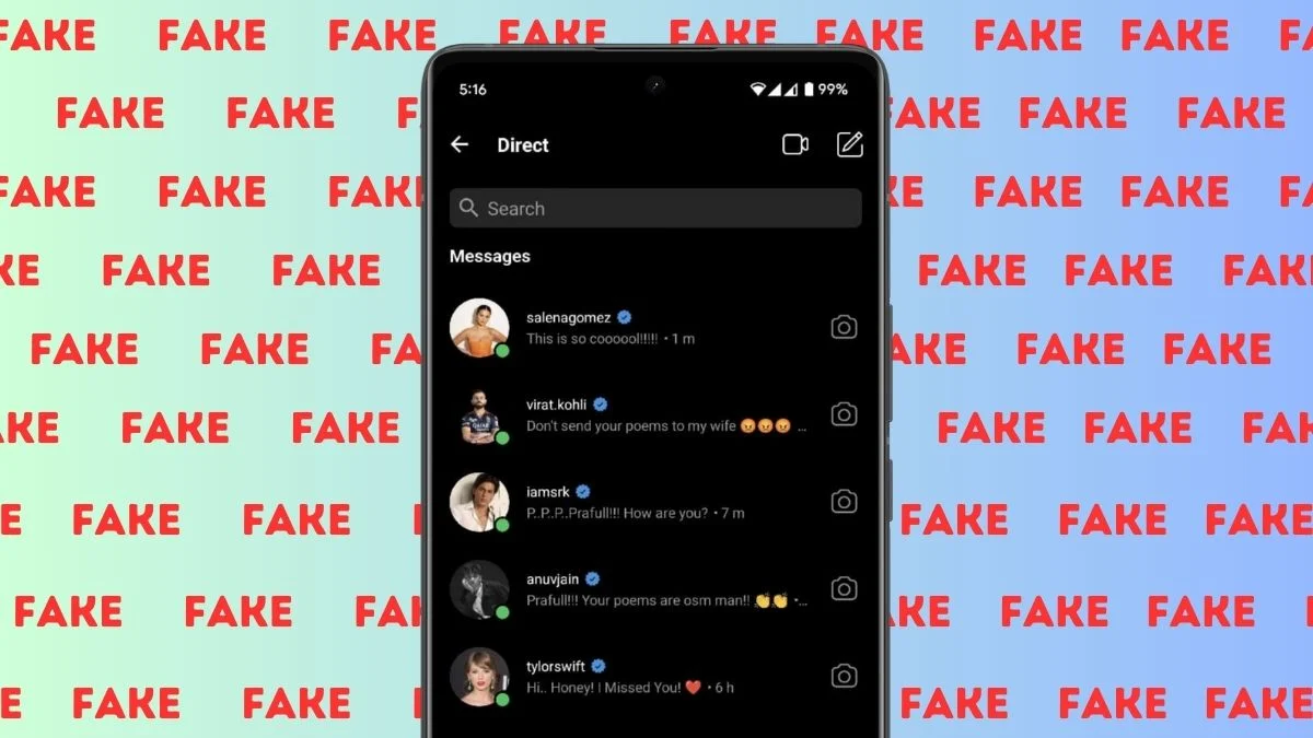 how to make fake instagram dm chats?