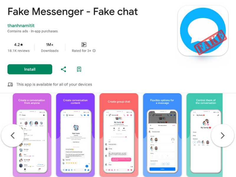 fake messenger - fake chat without watermark