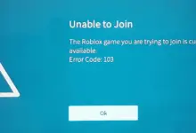 วิธีแก้ไขรหัสข้อผิดพลาด Roblox 103