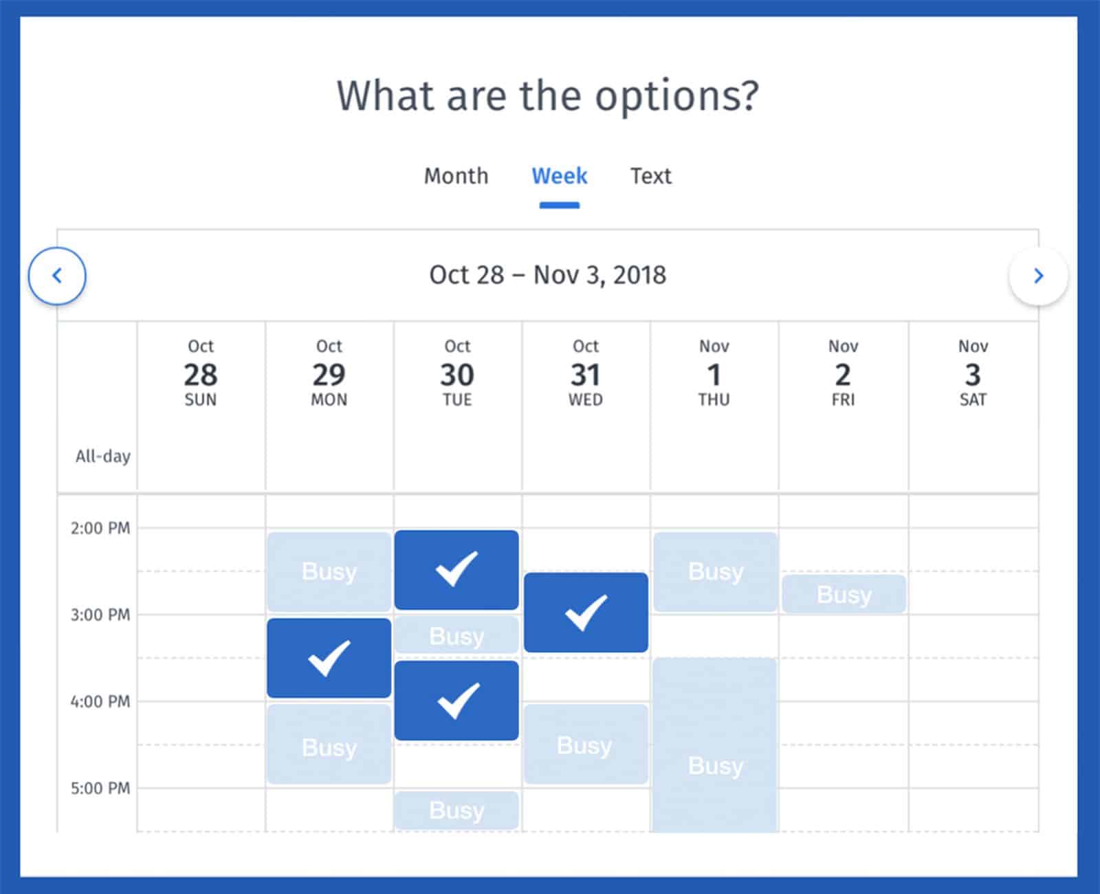 Planificateur de calendrier Doodle