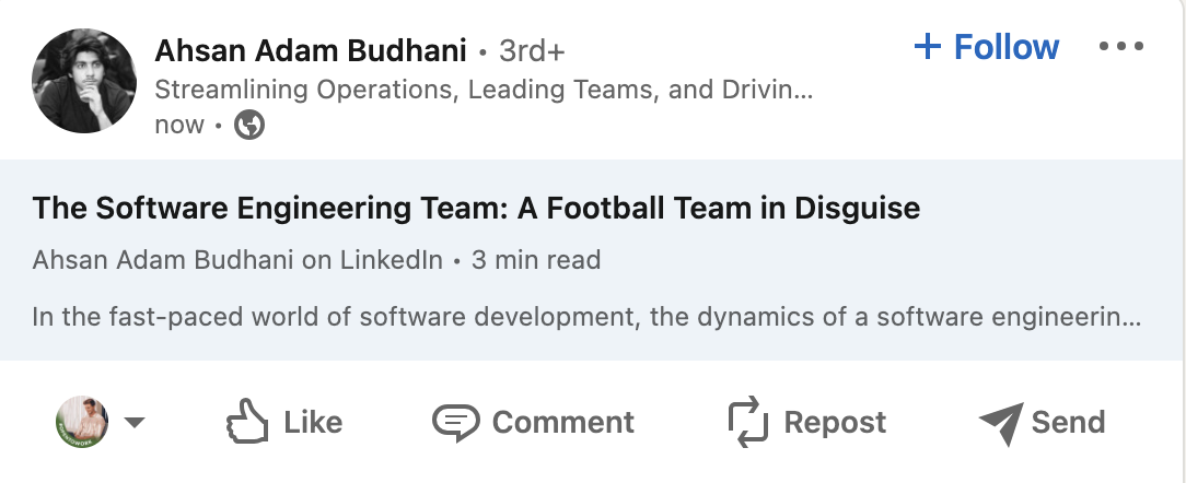 LinkedIn 연결 소프트웨어 엔지니어링