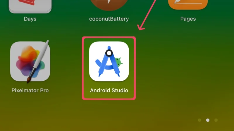 launch android studio