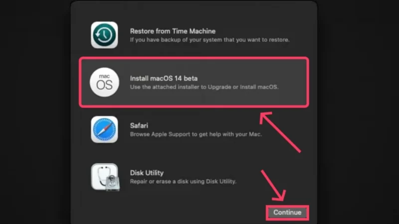 install macos 14 beta