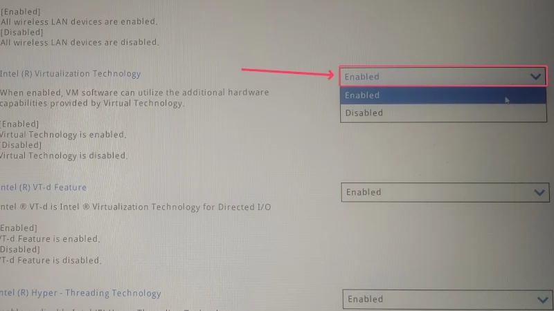 enable virtualization on windows