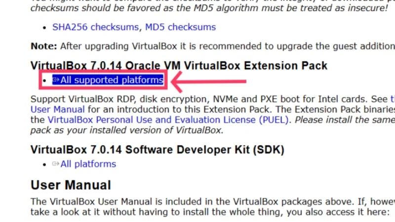 download virtualbox extension pack