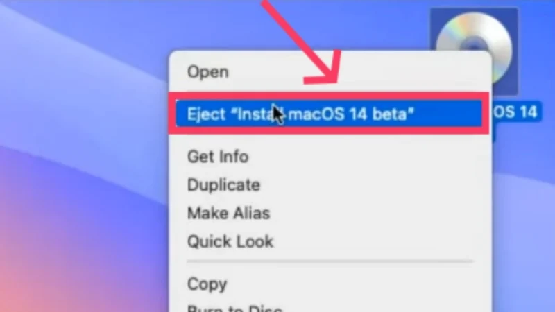 eject macos iso file