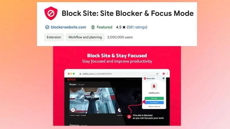 block site chrome extension