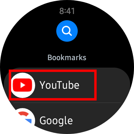 watch youtube video on a galaxy watch