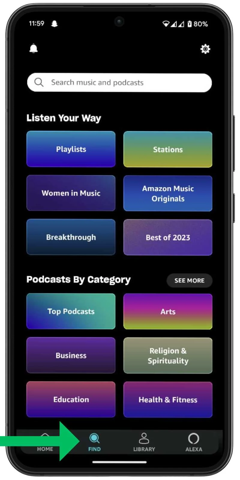 how to download podcasts on amazon music 1