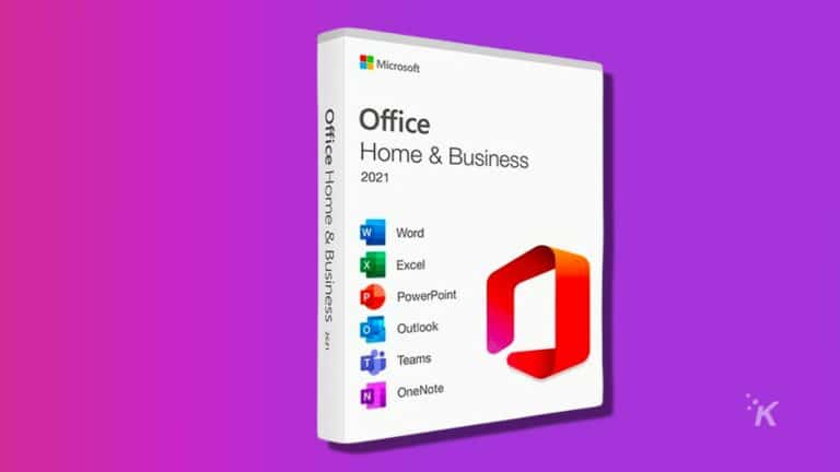 Пожизненный доступ к Microsoft Office Box на фиолетовом фоне