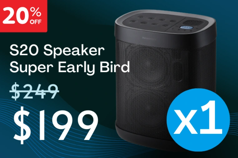 S20 app-free wireless multiroom speaker