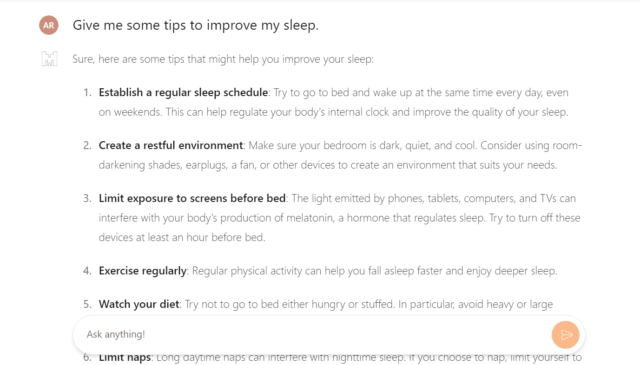 Mistral AI: tips tidur