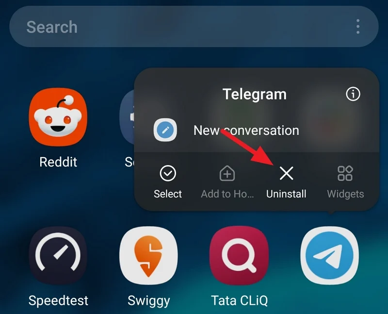 uninstall telegram