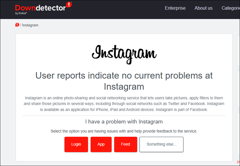 downdetector instagram status