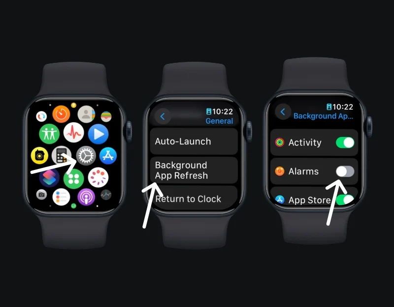 how to turn on background refresh apps on apple watch