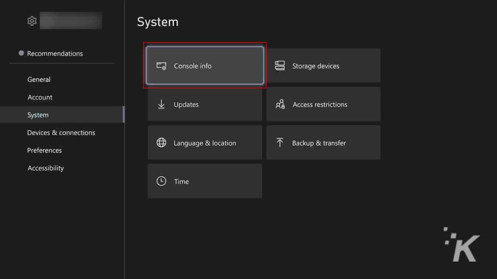 How to reset xbox series x console