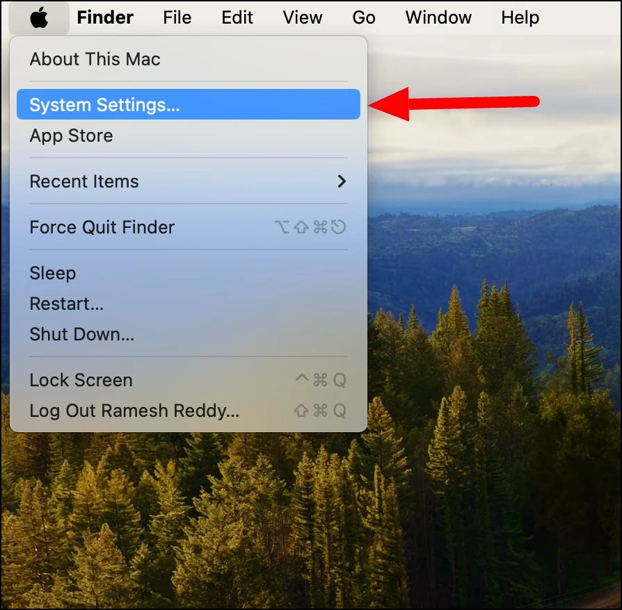 system settings on mac