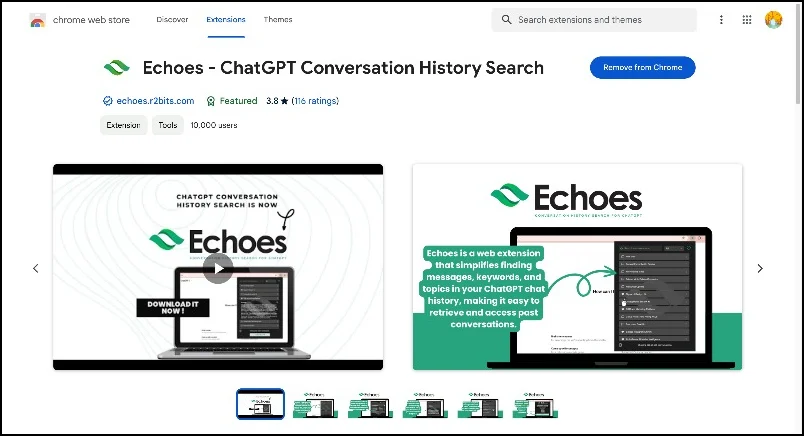 echoes chrome extension