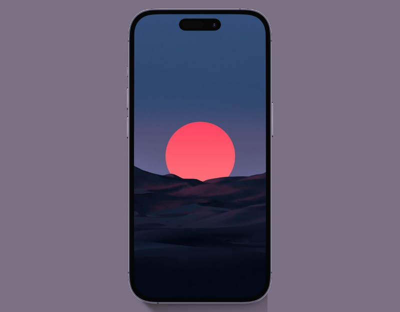 crimson dusk on tune iphone wallpaper