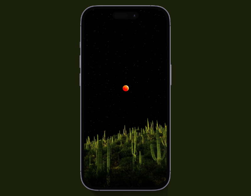 desert moonrise iphone wallpaper