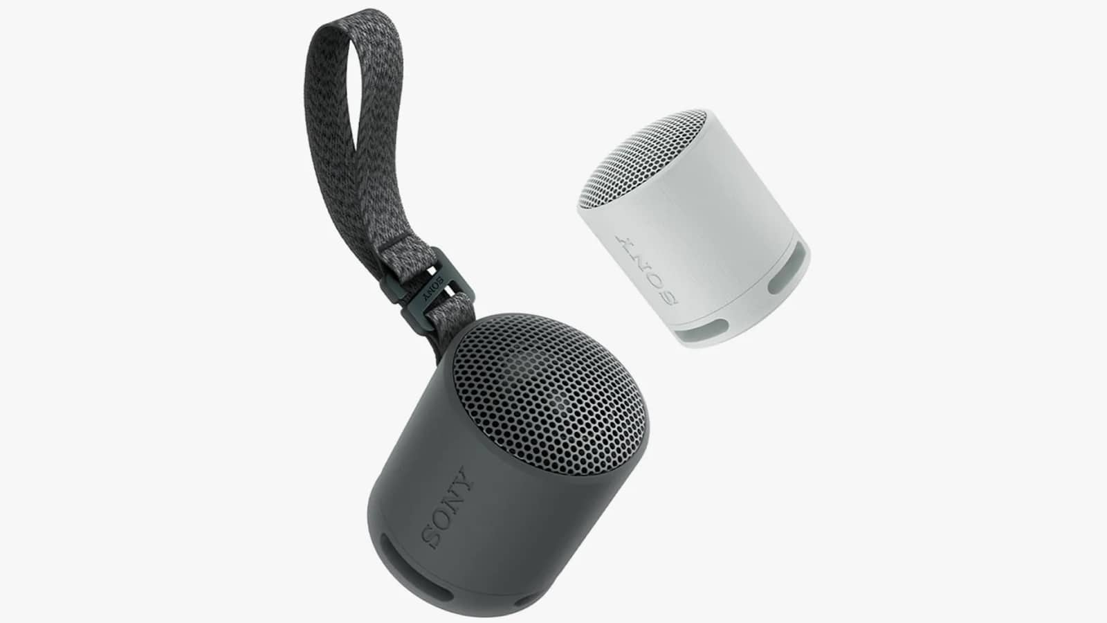 Sony srs-xb100 speaker in black and white