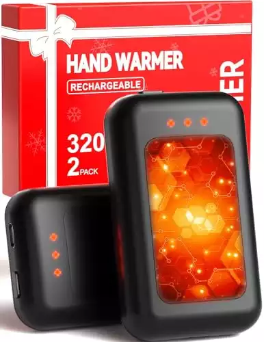 Hotdot hand warmers rechargeable, 2 pack