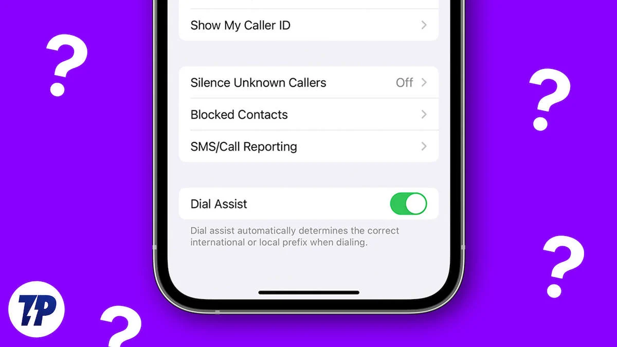 dial assist on iphone